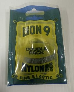 Lion 9 nylon hair nets grey 2pk
