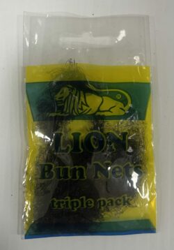 Lion triple pack nylon bun nets black