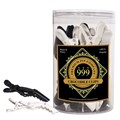 999 crocodile clips black & white 10pc