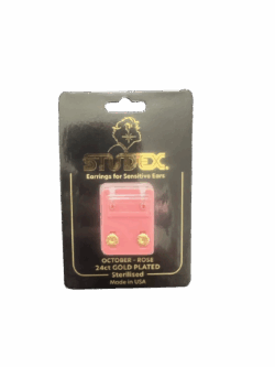 Studex earrings mini rose 24ct gold plated
