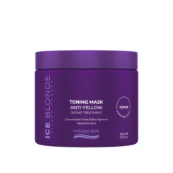Natural look ice blonde toning mask anti yellow repair treatment 400ml