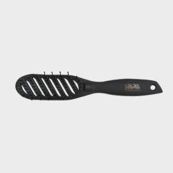 Glide hair tools rubberized curved vent brush