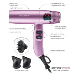Pro-one evonic pink hairdryer