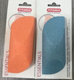 Titania pumice sponge ergonomic shape