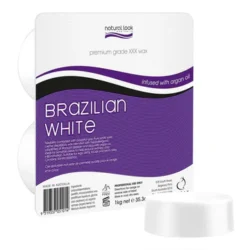 Natural look brazilian white wax 500g